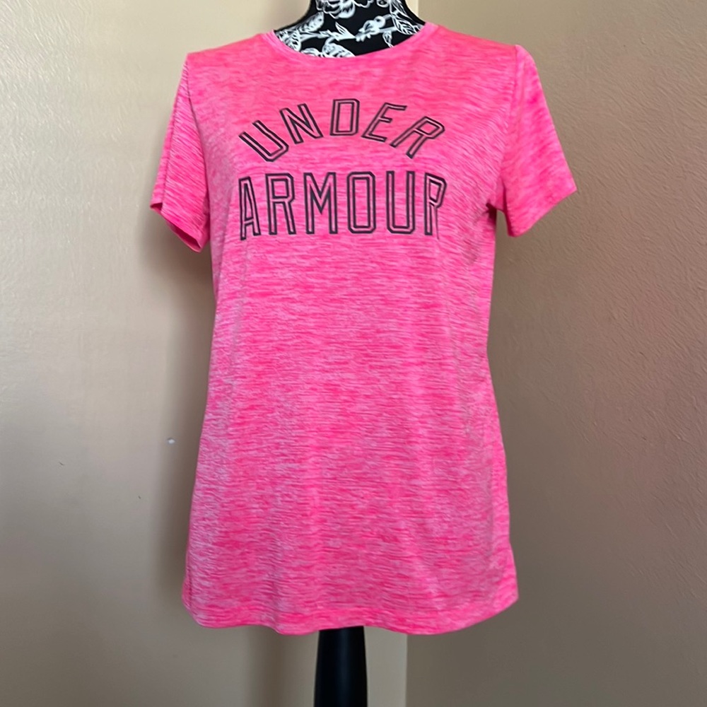 3/$15 Under Armour Pink Shirt Size Medium Dri-Fit Material. All shirts 3 for $15